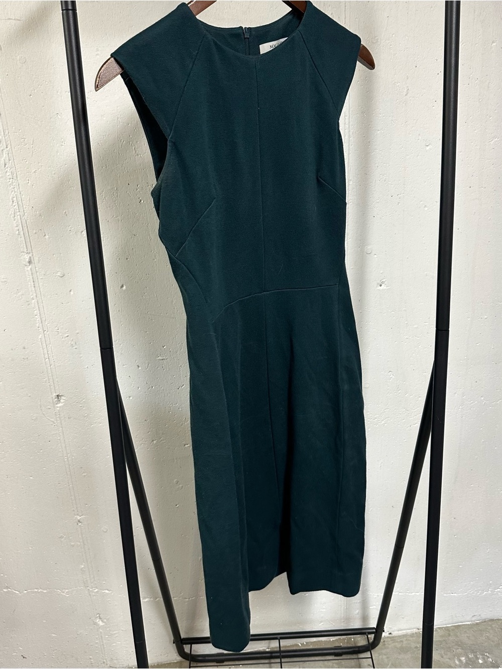 MM Lafleur Deep Teal Sleeveless Midi Dress